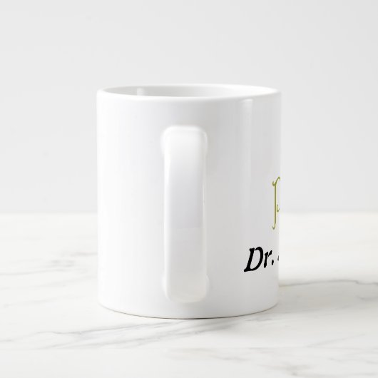PhD Cool Medical Afstuderen Congrate Nieuwe Dokter Grote Koffiekop (Achterkant)