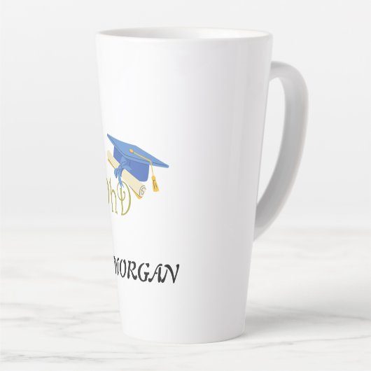 PhD Cool Medical Afstuderen Congrate Nieuwe Dokter Latte Mok (Rechterhoek)