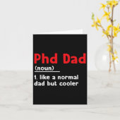 Phd Dad Definition Sarcastisch Grappig Afstuderen  Kaart (Gele Bloem)