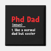 Phd Dad Definition Sarcastisch Grappig Afstuderen Magneet (Voorkant)