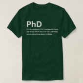 Phd-definitie 3 t-shirt (Design voorkant)