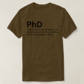 Phd-definitie 7 t-shirt (Design voorkant)
