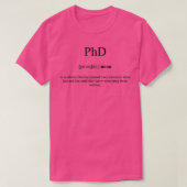 PhD-definitie Collectie 3 T-shirt (Design voorkant)