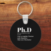 PhD definitie grappige afstudeercandidat graphics  Sleutelhanger (Voorkant)