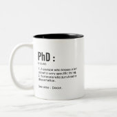 PhD-definitie mok grappig dokter afstudeercadeau  (Links)