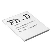 PhD definition filoy doctor disseration Notitieblok (Schuin)