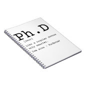 PhD definition filoy doctor disseration Notitieboek (Rechterzijde)