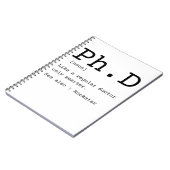 PhD definition filoy doctor disseration Notitieboek (Linkerzijde)