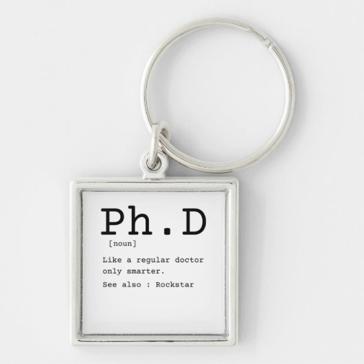 PhD definition filoy doctor disseration Sleutelhanger (Voorkant)