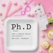 PhD definition philosophy doctor dissertation Papieren Bordje (Feest)