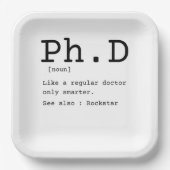 PhD definition philosophy doctor dissertation Papieren Bordje (Voorkant)