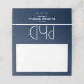 PhD diploma afstudeerfeest blauwe plaats kaart Plaatskaartje (Buitenkant ongevouwen)