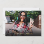 PhD-diploma Aquarel Groen 2 Foto Afstuderen Kaart (Achterkant)