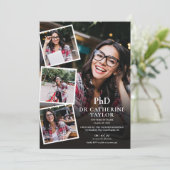 PhD-diploma Foto Collage Afstudeerfeest Kaart (Staand voorkant)