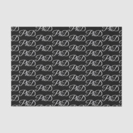 PhD diploma Zwart Afstuderen Celebration Tissuepapier