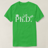 PhD docent filosofisch Afstuderen T-shirt (Design voorkant)