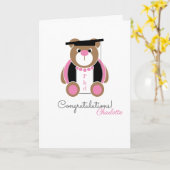 PhD doctor in de filosofie gefeliciteerd beer card Kaart (Gele Bloem)