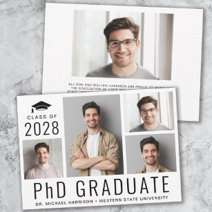 PhD Doctoraat 5 Foto Afstuderen Aankondiging