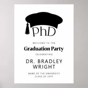 PhD Doctoraat Afstudeerhoed Doctoraal Afstuderen W Poster