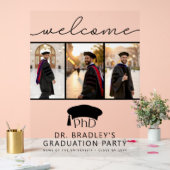 PhD Doctoraat Afstudeerhoed Doctoraatsafstuderen W Acryl Bord (Huwelijk)