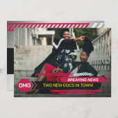 PhD Doctoraat Breaking TV Nieuws Afstudeerfeest Kaart (Voorkant / Achterkant)