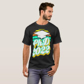 PhD Doctoraat Degree Afstuderen 2022 Retro T-shirt (Voorkant volledig)