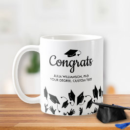 PhD doctoraatsgraad Afstuderen Cadeaubont Afstudee Koffiemok
