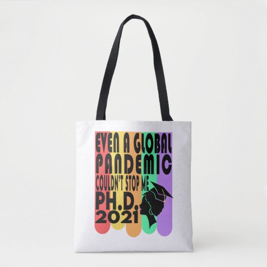 PhD doctoraatsgraad Afstuderen Gift 2021 Tote Bag (Voorkant)