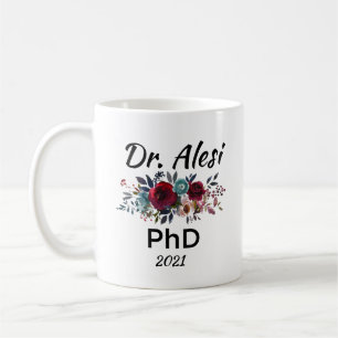 PhD Doctorate Degree - Graduation Custom Name Mug Koffiemok