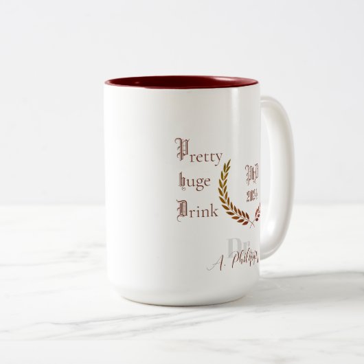 PhD Dr.  enorme drink grappige cadeau Mok (Voorkant rechts)