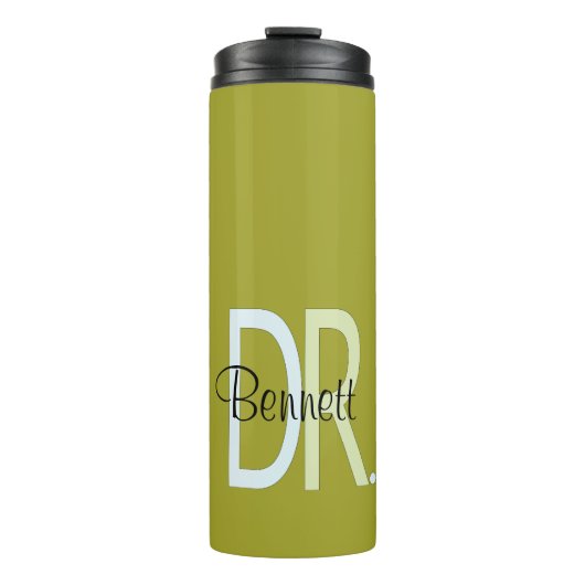 PhD Dr. Tumbler voor Medische Student PhD Afstuder Thermosbeker (Voorkant)