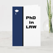PhD feliciteert Kaart met wet (Voorkant)
