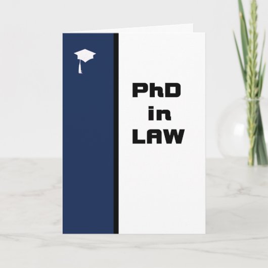 PhD feliciteert Kaart met wet (Voorkant)