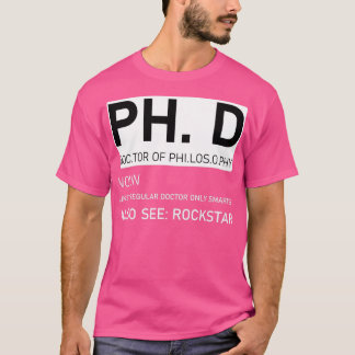 PhD Filosofie 1 T-shirt