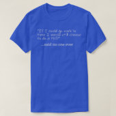 Phd Funny Back in Time Design 1 T-shirt (Design voorkant)