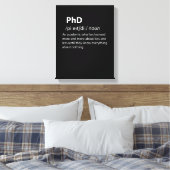 PhD Funny Dictionary Definition Canvas Afdruk (Insitu (Slaapkamer))