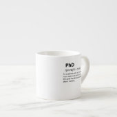 PhD Funny Dictionary Definition Espresso Kop (Voorkant rechts)