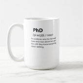 PhD Funny Dictionary Definition Koffiemok (Links)