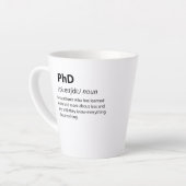 PhD Funny Dictionary Definition Latte Mok (Linkerhoek)