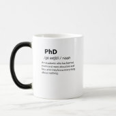 PhD Funny Dictionary Definition Magische Mok (Links)