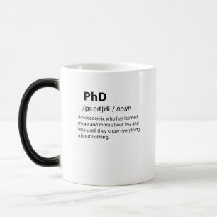 PhD Funny Dictionary Definition Magische Mok