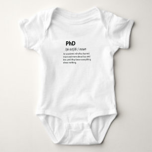 PhD Funny Dictionary Definition Romper