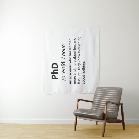PhD Funny Dictionary Definition Wandkleed (In situ)