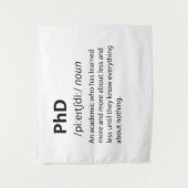PhD Funny Dictionary Definition Wandkleed (Voorkant)