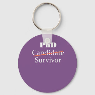PhD Funny Survivor Gift Design for Post Afstudeerd Sleutelhanger