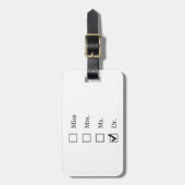 PhD-geschenken voor vrouwen Bagagelabel (Voorkant verticaal)