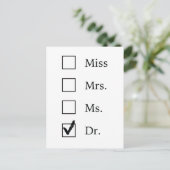 PhD-geschenken voor vrouwen Briefkaart (Staand voorkant)