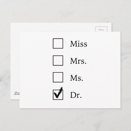 PhD-geschenken voor vrouwen Briefkaart (Voorkant / Achterkant)