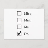 PhD-geschenken voor vrouwen Briefkaart (Voorkant)