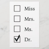 PhD-geschenken voor vrouwen Briefpapier (Voorkant)